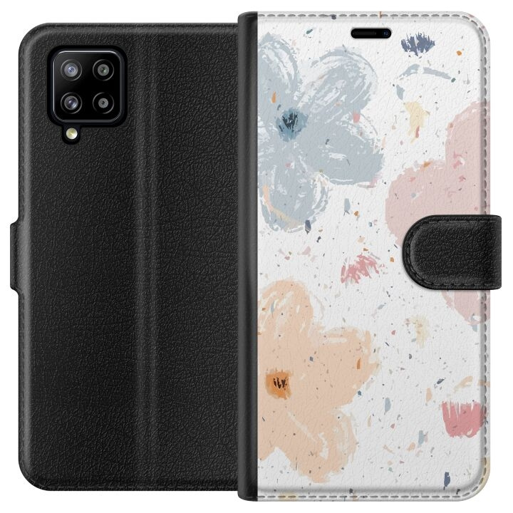 Portemonnee-hoesje voor Samsung Galaxy A42 5G met Bloemen ontwerp in de groep SMARTPHONE & TABLETS / Mobielbescherming / Samsung bij TP E-commerce Nordic AB (A59564)