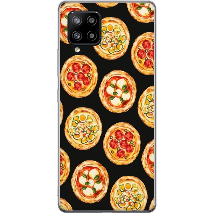 Mobiele hoes voor Samsung Galaxy A42 5G met Pizza ontwerp in de groep SMARTPHONE & TABLETS / Mobielbescherming / Samsung bij TP E-commerce Nordic AB (A59592)