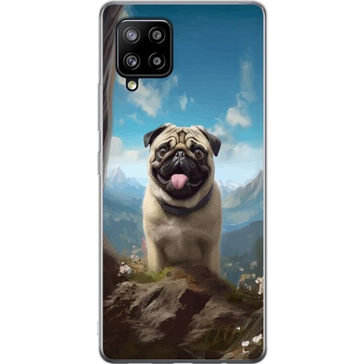 Mobiele hoes voor Samsung Galaxy A42 5G met Blije Hond ontwerp in de groep SMARTPHONE & TABLETS / Mobielbescherming / Samsung bij TP E-commerce Nordic AB (A59597)