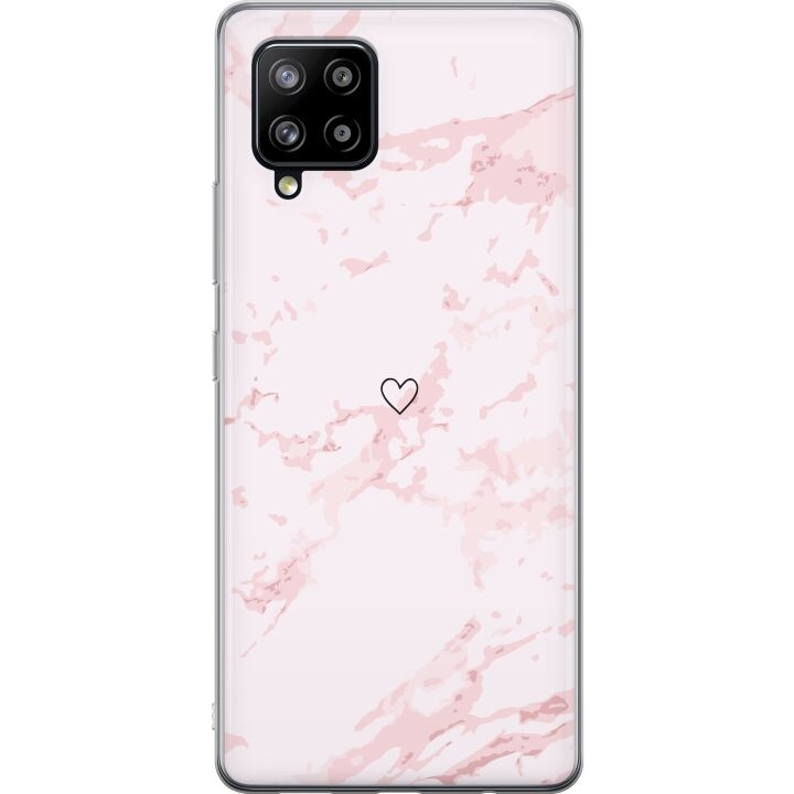 Mobiele hoes voor Samsung Galaxy A42 5G met Roze Hart ontwerp in de groep SMARTPHONE & TABLETS / Mobielbescherming / Samsung bij TP E-commerce Nordic AB (A59602)