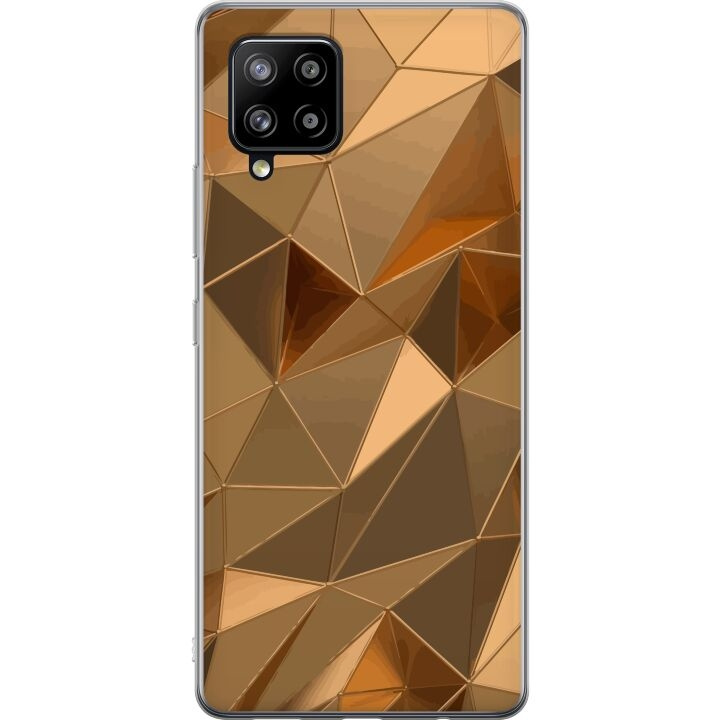 Mobiele hoes voor Samsung Galaxy A42 5G met 3D Goud ontwerp in de groep SMARTPHONE & TABLETS / Mobielbescherming / Samsung bij TP E-commerce Nordic AB (A59603)