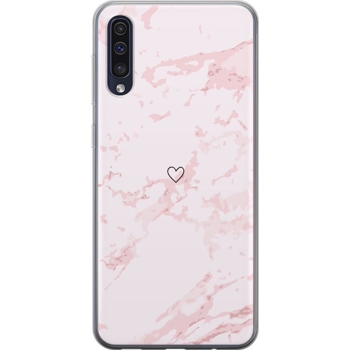 Mobiele hoes voor Samsung Galaxy A50 met Roze Hart ontwerp in de groep SMARTPHONE & TABLETS / Mobielbescherming / Samsung bij TP E-commerce Nordic AB (A59656)