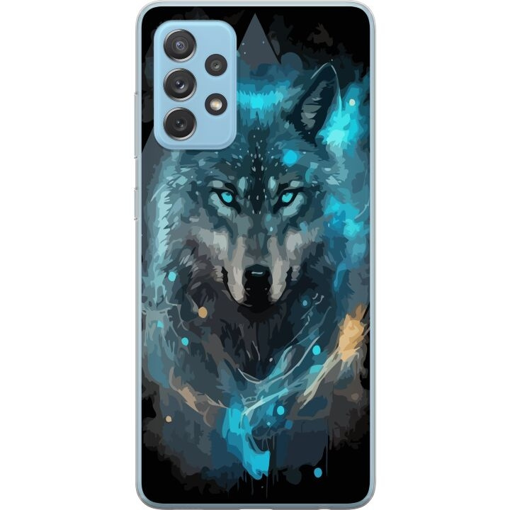 Mobiele hoes voor Samsung Galaxy A52 5G met Wolf ontwerp in de groep SMARTPHONE & TABLETS / Mobielbescherming / Samsung bij TP E-commerce Nordic AB (A59746)