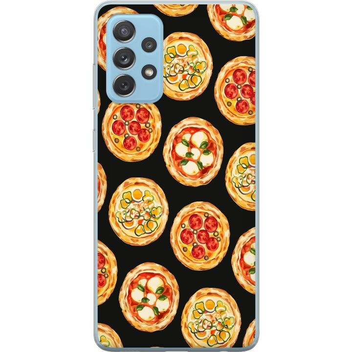 Mobiele hoes voor Samsung Galaxy A52 5G met Pizza ontwerp in de groep SMARTPHONE & TABLETS / Mobielbescherming / Samsung bij TP E-commerce Nordic AB (A59754)