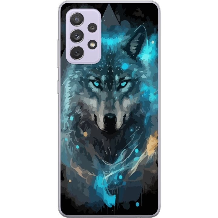 Mobiele hoes voor Samsung Galaxy A52s 5G met Wolf ontwerp in de groep SMARTPHONE & TABLETS / Mobielbescherming / Samsung bij TP E-commerce Nordic AB (A59800)