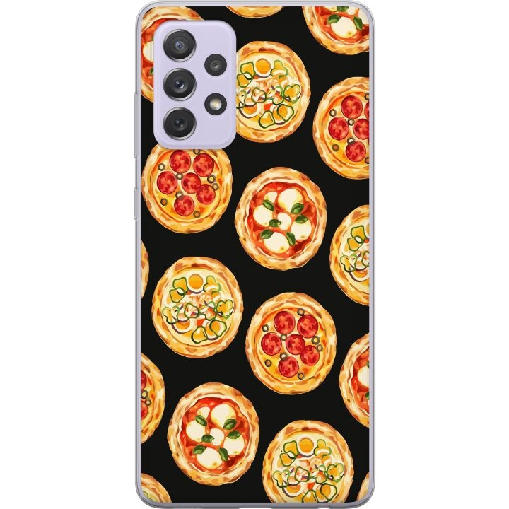 Mobiele hoes voor Samsung Galaxy A52s 5G met Pizza ontwerp in de groep SMARTPHONE & TABLETS / Mobielbescherming / Samsung bij TP E-commerce Nordic AB (A59808)