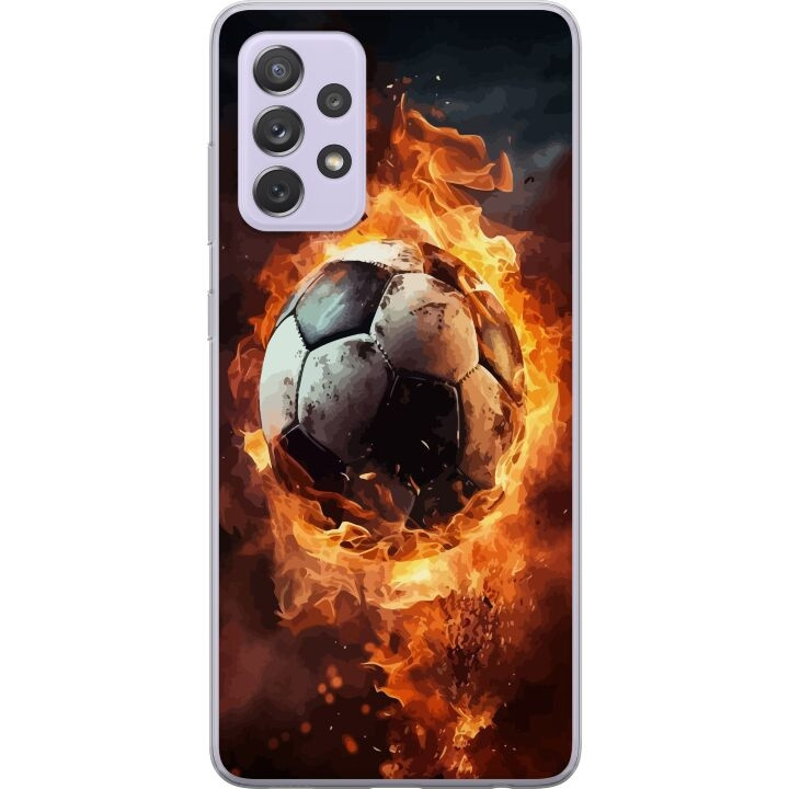 Mobiele hoes voor Samsung Galaxy A52s 5G met Voetbal ontwerp in de groep SMARTPHONE & TABLETS / Mobielbescherming / Samsung bij TP E-commerce Nordic AB (A59816)