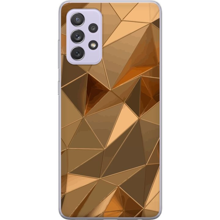 Mobiele hoes voor Samsung Galaxy A52s 5G met 3D Goud ontwerp in de groep SMARTPHONE & TABLETS / Mobielbescherming / Samsung bij TP E-commerce Nordic AB (A59819)