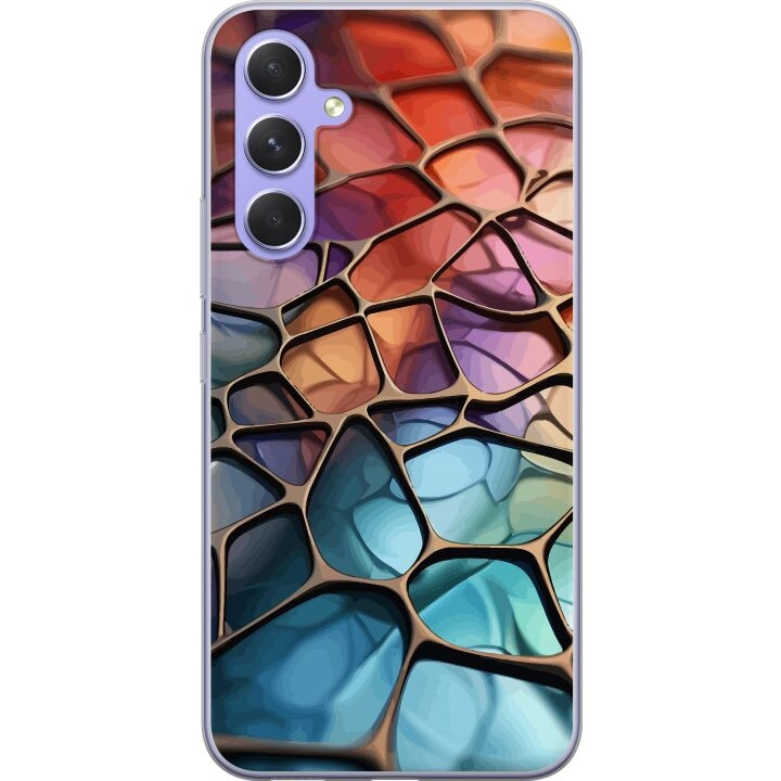 Mobiele hoes voor Samsung Galaxy A54 met Metallic patroon ontwerp in de groep SMARTPHONE & TABLETS / Mobielbescherming / Samsung bij TP E-commerce Nordic AB (A59913)