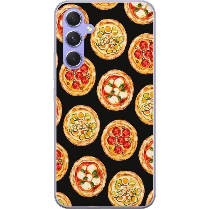 Mobiele hoes voor Samsung Galaxy A54 met Pizza ontwerp in de groep SMARTPHONE & TABLETS / Mobielbescherming / Samsung bij TP E-commerce Nordic AB (A59916)