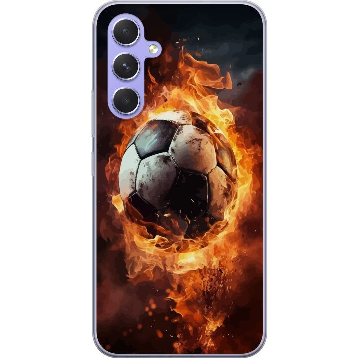 Mobiele hoes voor Samsung Galaxy A54 met Voetbal ontwerp in de groep SMARTPHONE & TABLETS / Mobielbescherming / Samsung bij TP E-commerce Nordic AB (A59924)