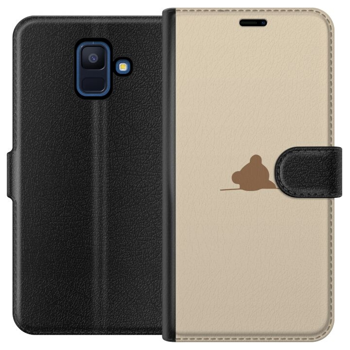 Portemonnee-hoesje voor Samsung Galaxy A6 (2018) met Nalle ontwerp in de groep SMARTPHONE & TABLETS / Mobielbescherming / Samsung bij TP E-commerce Nordic AB (A59977)