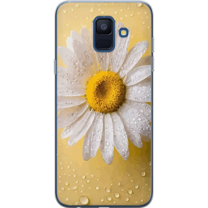 Mobiele hoes voor Samsung Galaxy A6 (2018) met Porseleinbloem ontwerp in de groep SMARTPHONE & TABLETS / Mobielbescherming / Samsung bij TP E-commerce Nordic AB (A59984)