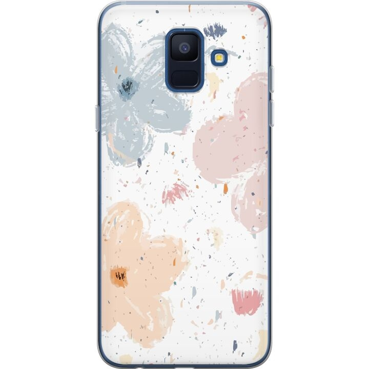 Mobiele hoes voor Samsung Galaxy A6 (2018) met Bloemen ontwerp in de groep SMARTPHONE & TABLETS / Mobielbescherming / Samsung bij TP E-commerce Nordic AB (A59996)