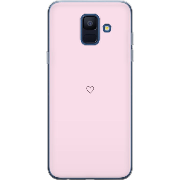 Mobiele hoes voor Samsung Galaxy A6 (2018) met Hart ontwerp in de groep SMARTPHONE & TABLETS / Mobielbescherming / Samsung bij TP E-commerce Nordic AB (A60003)