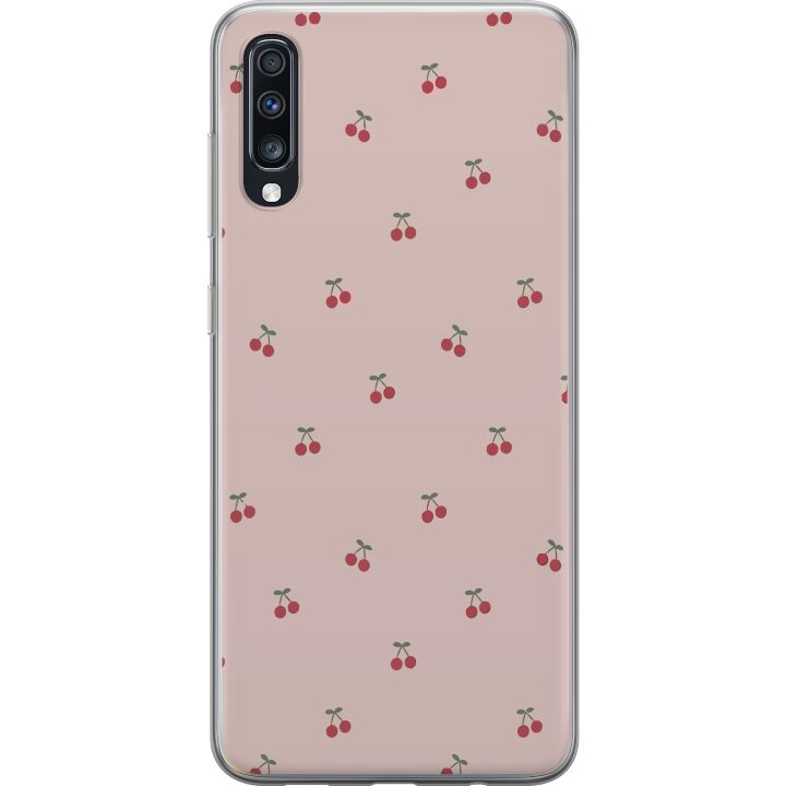 Mobiele hoes voor Samsung Galaxy A70 met Kersen ontwerp in de groep SMARTPHONE & TABLETS / Mobielbescherming / Samsung bij TP E-commerce Nordic AB (A60018)