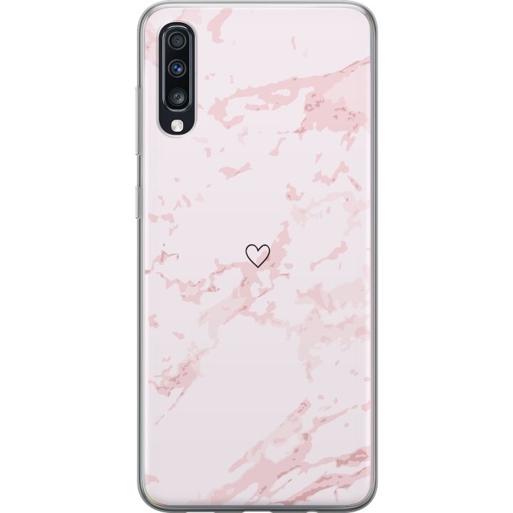 Mobiele hoes voor Samsung Galaxy A70 met Roze Hart ontwerp in de groep SMARTPHONE & TABLETS / Mobielbescherming / Samsung bij TP E-commerce Nordic AB (A60034)