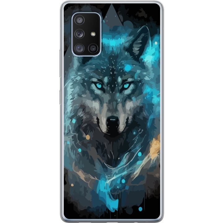 Mobiele hoes voor Samsung Galaxy A71 5G met Wolf ontwerp in de groep SMARTPHONE & TABLETS / Mobielbescherming / Samsung bij TP E-commerce Nordic AB (A60097)