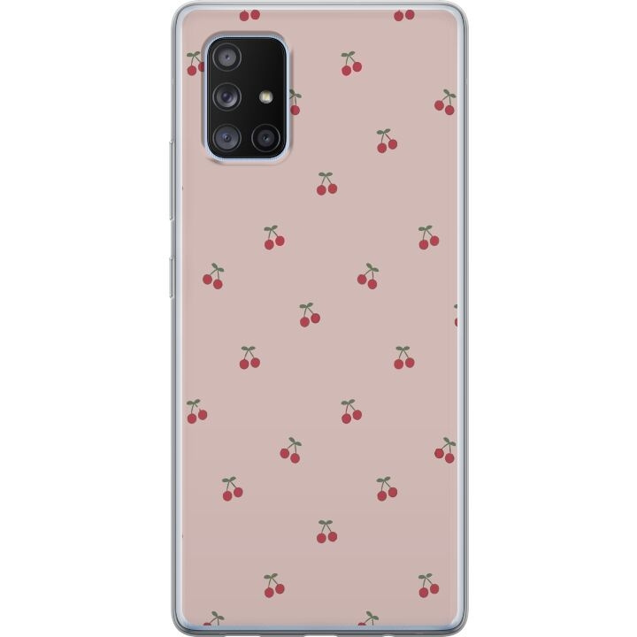 Mobiele hoes voor Samsung Galaxy A71 5G met Kersen ontwerp in de groep SMARTPHONE & TABLETS / Mobielbescherming / Samsung bij TP E-commerce Nordic AB (A60099)