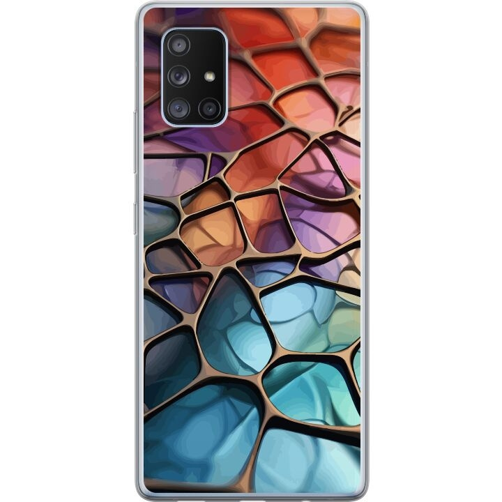 Mobiele hoes voor Samsung Galaxy A71 5G met Metallic patroon ontwerp in de groep SMARTPHONE & TABLETS / Mobielbescherming / Samsung bij TP E-commerce Nordic AB (A60102)