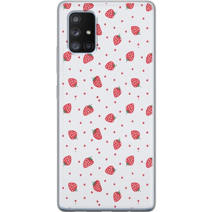 Mobiele hoes voor Samsung Galaxy A71 5G met Aardbeien ontwerp in de groep SMARTPHONE & TABLETS / Mobielbescherming / Samsung bij TP E-commerce Nordic AB (A60109)