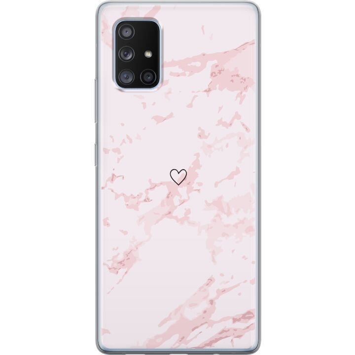 Mobiele hoes voor Samsung Galaxy A71 5G met Roze Hart ontwerp in de groep SMARTPHONE & TABLETS / Mobielbescherming / Samsung bij TP E-commerce Nordic AB (A60115)