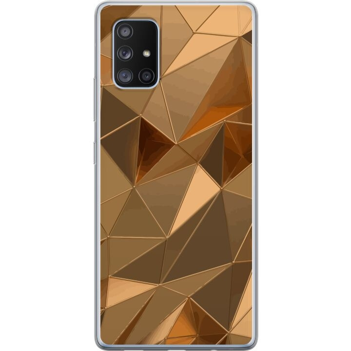 Mobiele hoes voor Samsung Galaxy A71 5G met 3D Goud ontwerp in de groep SMARTPHONE & TABLETS / Mobielbescherming / Samsung bij TP E-commerce Nordic AB (A60116)