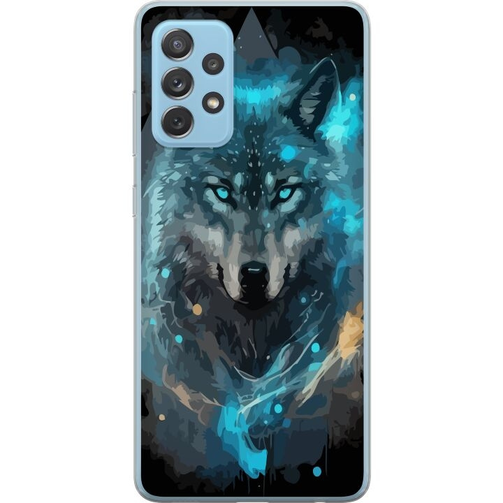 Mobiele hoes voor Samsung Galaxy A72 5G met Wolf ontwerp in de groep SMARTPHONE & TABLETS / Mobielbescherming / Samsung bij TP E-commerce Nordic AB (A60151)