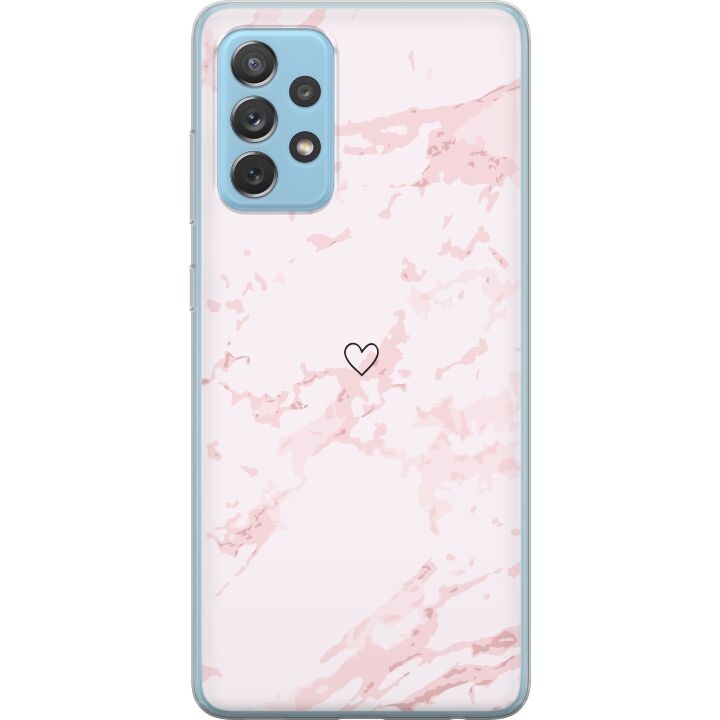 Mobiele hoes voor Samsung Galaxy A72 5G met Roze Hart ontwerp in de groep SMARTPHONE & TABLETS / Mobielbescherming / Samsung bij TP E-commerce Nordic AB (A60169)