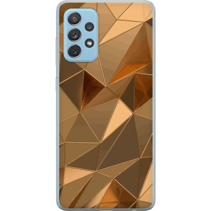 Mobiele hoes voor Samsung Galaxy A72 5G met 3D Goud ontwerp in de groep SMARTPHONE & TABLETS / Mobielbescherming / Samsung bij TP E-commerce Nordic AB (A60170)