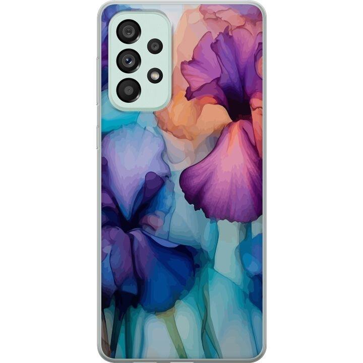 Mobiele hoes voor Samsung Galaxy A73 5G met Magische bloemen ontwerp in de groep SMARTPHONE & TABLETS / Mobielbescherming / Samsung bij TP E-commerce Nordic AB (A60176)