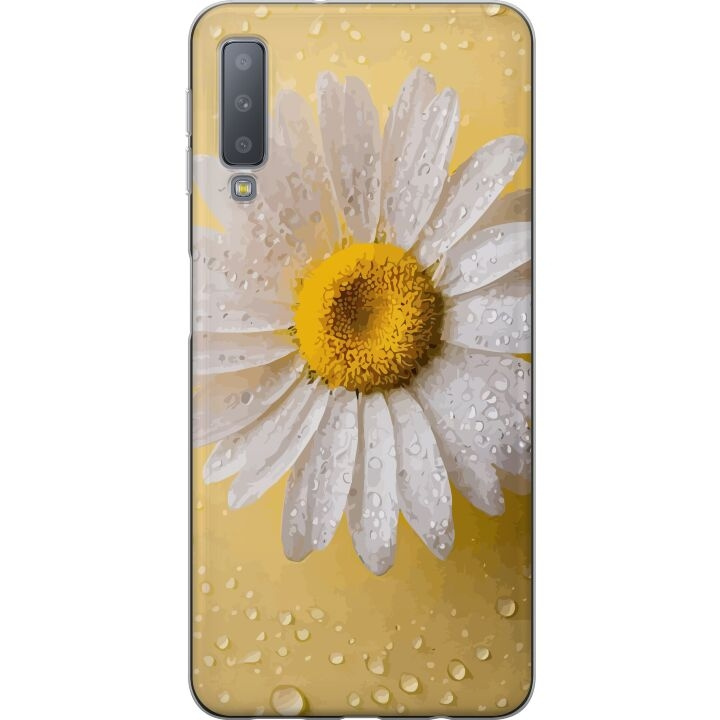 Mobiele hoes voor Samsung Galaxy A7 (2018) met Porseleinbloem ontwerp in de groep SMARTPHONE & TABLETS / Mobielbescherming / Samsung bij TP E-commerce Nordic AB (A60200)