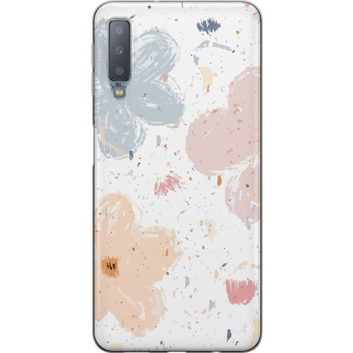 Mobiele hoes voor Samsung Galaxy A7 (2018) met Bloemen ontwerp in de groep SMARTPHONE & TABLETS / Mobielbescherming / Samsung bij TP E-commerce Nordic AB (A60212)