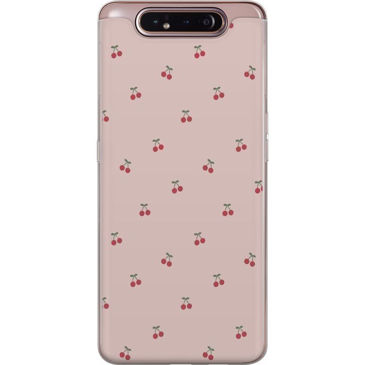 Mobiele hoes voor Samsung Galaxy A80 met Kersen ontwerp in de groep SMARTPHONE & TABLETS / Mobielbescherming / Samsung bij TP E-commerce Nordic AB (A60234)