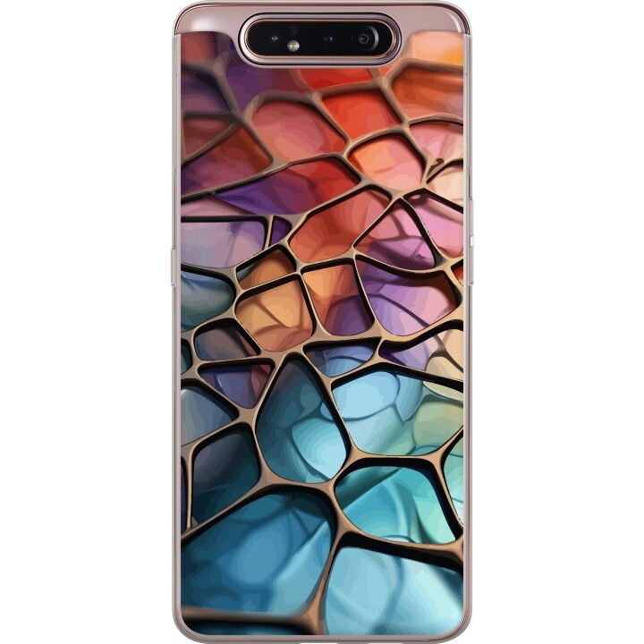 Mobiele hoes voor Samsung Galaxy A80 met Metallic patroon ontwerp in de groep SMARTPHONE & TABLETS / Mobielbescherming / Samsung bij TP E-commerce Nordic AB (A60237)