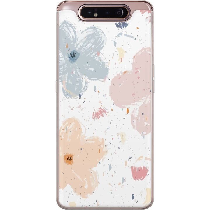 Mobiele hoes voor Samsung Galaxy A80 met Bloemen ontwerp in de groep SMARTPHONE & TABLETS / Mobielbescherming / Samsung bij TP E-commerce Nordic AB (A60239)