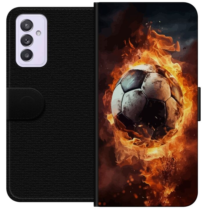 Portemonnee-hoesje voor Samsung Galaxy A82 5G met Voetbal ontwerp in de groep SMARTPHONE & TABLETS / Mobielbescherming / Samsung bij TP E-commerce Nordic AB (A60275)