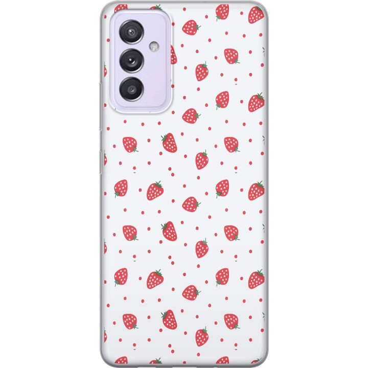 Mobiele hoes voor Samsung Galaxy A82 5G met Aardbeien ontwerp in de groep SMARTPHONE & TABLETS / Mobielbescherming / Samsung bij TP E-commerce Nordic AB (A60298)