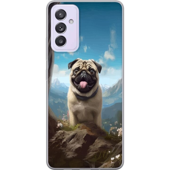 Mobiele hoes voor Samsung Galaxy A82 5G met Blije Hond ontwerp in de groep SMARTPHONE & TABLETS / Mobielbescherming / Samsung bij TP E-commerce Nordic AB (A60299)