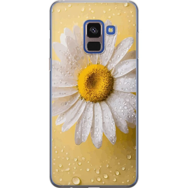 Mobiele hoes voor Samsung Galaxy A8 (2018) met Porseleinbloem ontwerp in de groep SMARTPHONE & TABLETS / Mobielbescherming / Samsung bij TP E-commerce Nordic AB (A60308)