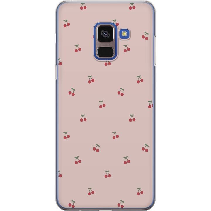 Mobiele hoes voor Samsung Galaxy A8 (2018) met Kersen ontwerp in de groep SMARTPHONE & TABLETS / Mobielbescherming / Samsung bij TP E-commerce Nordic AB (A60315)