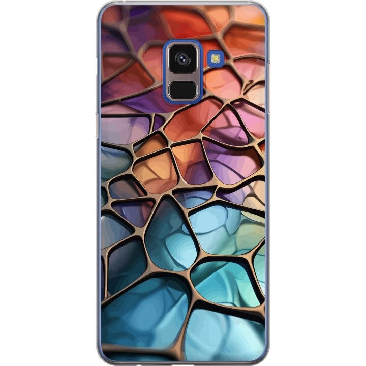 Mobiele hoes voor Samsung Galaxy A8 (2018) met Metallic patroon ontwerp in de groep SMARTPHONE & TABLETS / Mobielbescherming / Samsung bij TP E-commerce Nordic AB (A60318)