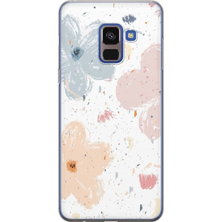 Mobiele hoes voor Samsung Galaxy A8 (2018) met Bloemen ontwerp in de groep SMARTPHONE & TABLETS / Mobielbescherming / Samsung bij TP E-commerce Nordic AB (A60320)