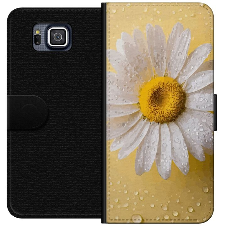 Portemonnee-hoesje voor Samsung Galaxy Alpha met Porseleinbloem ontwerp in de groep SMARTPHONE & TABLETS / Mobielbescherming / Samsung bij TP E-commerce Nordic AB (A60335)