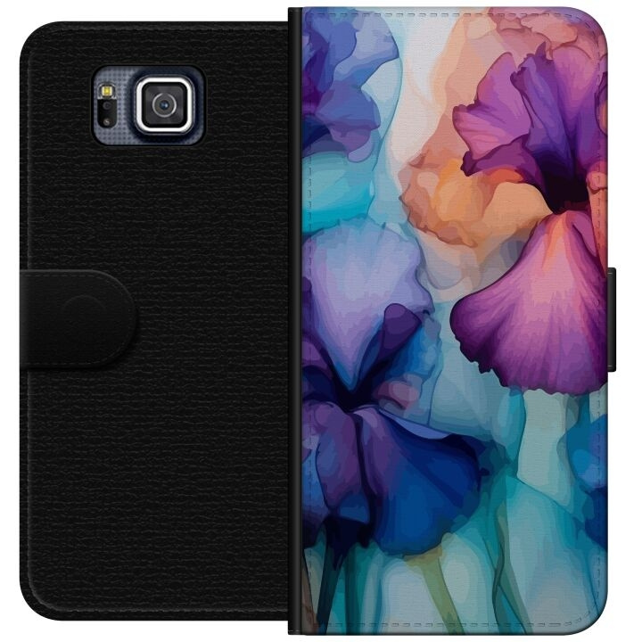 Portemonnee-hoesje voor Samsung Galaxy Alpha met Magische bloemen ontwerp in de groep SMARTPHONE & TABLETS / Mobielbescherming / Samsung bij TP E-commerce Nordic AB (A60338)