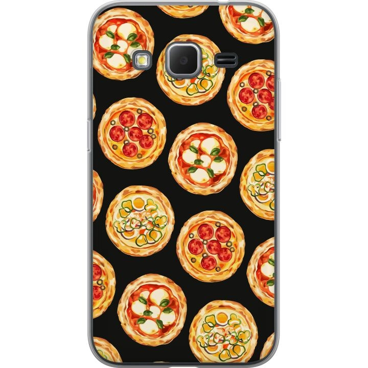 Mobiele hoes voor Samsung Galaxy Core Prime met Pizza ontwerp in de groep SMARTPHONE & TABLETS / Mobielbescherming / Samsung bij TP E-commerce Nordic AB (A60375)