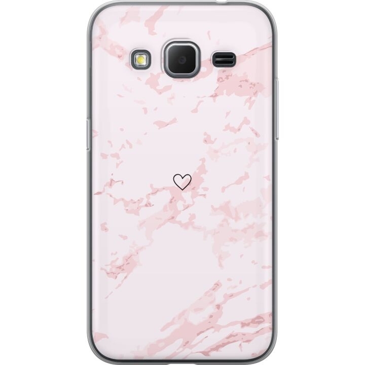 Mobiele hoes voor Samsung Galaxy Core Prime met Roze Hart ontwerp in de groep SMARTPHONE & TABLETS / Mobielbescherming / Samsung bij TP E-commerce Nordic AB (A60385)