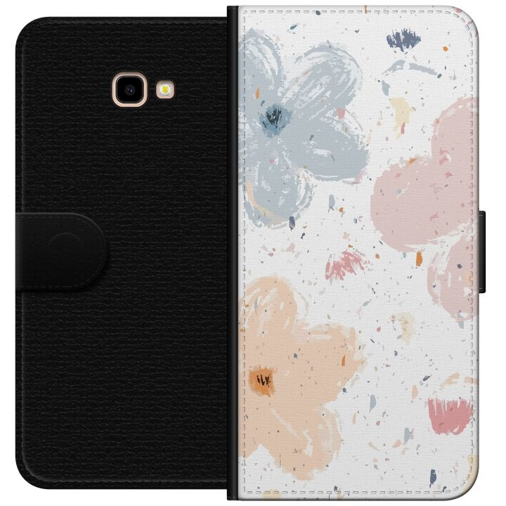 Portemonnee-hoesje voor Samsung Galaxy J4+ met Bloemen ontwerp in de groep SMARTPHONE & TABLETS / Mobielbescherming / Samsung bij TP E-commerce Nordic AB (A60401)