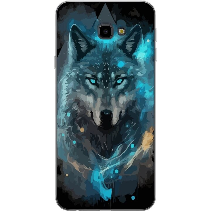 Mobiele hoes voor Samsung Galaxy J4+ met Wolf ontwerp in de groep SMARTPHONE & TABLETS / Mobielbescherming / Samsung bij TP E-commerce Nordic AB (A60421)