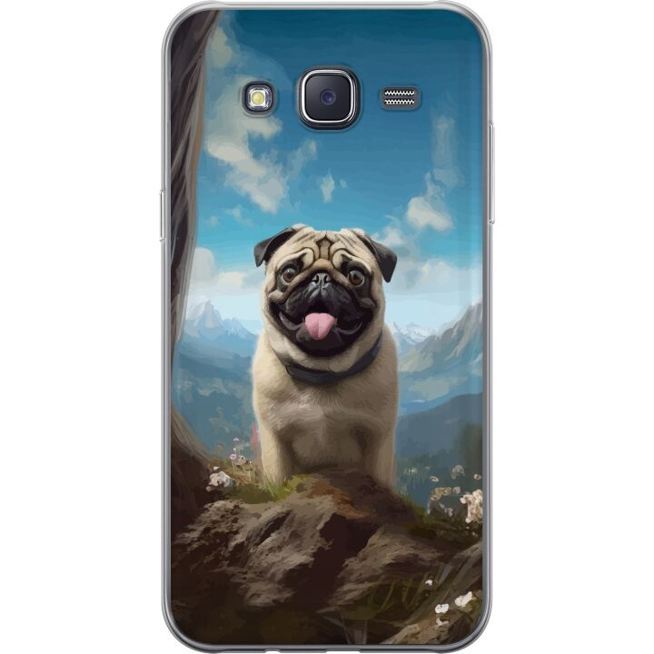 Mobiele hoes voor Samsung Galaxy J5 met Blije Hond ontwerp in de groep SMARTPHONE & TABLETS / Mobielbescherming / Samsung bij TP E-commerce Nordic AB (A60461)